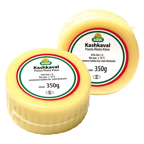 Ungarischer Pasta Filata Käse Kashkaval 45% Fett i. Tr.