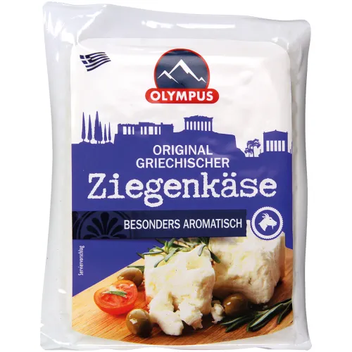 Käse aus pasteurisierter Ziegenmilch, in Salzlake gereift, 47% Fett i.Tr.