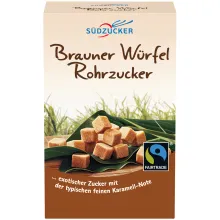 Brauner Würfel-Rohrzucker