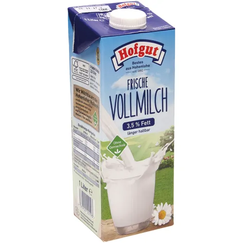 Frische Vollmilch 3,5% Fett