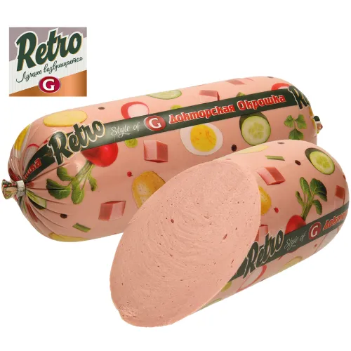 Retro Doktorskaja Okroschka Geflügelfleischwurst einfach mit Trinkwasser und Kartoffelstärke
