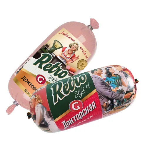 Fleischwurst Doktorskaja Retro einfach mit Trinkwasser und Kartoffelstärke