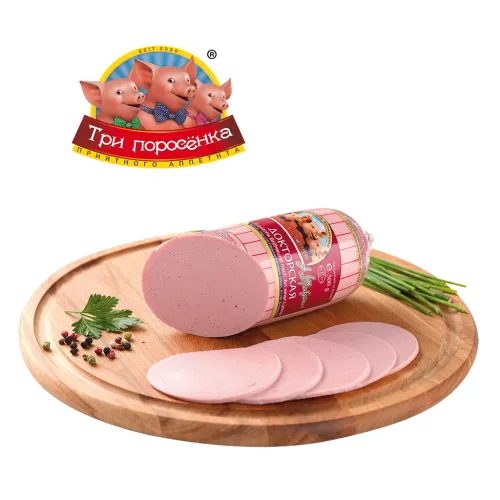 Fleischwurst Doktorskaja einfach mit Trinkwasser und Kartoffelstärke