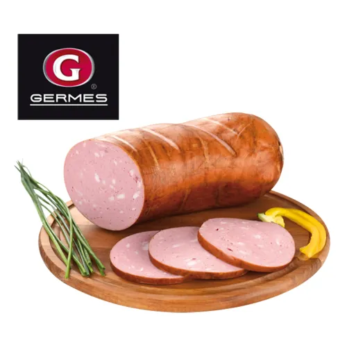 Fleischwurst Nowaja Ljubitelskaja einfach mit Speckeinlage, Trinkwasser und Kartoffelstärke, geräuchert