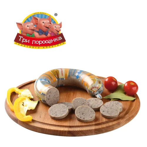 Leberwurst Livernaja Jasikowaja nach russischer Rezeptur, Schnittfeste Kochwurst
