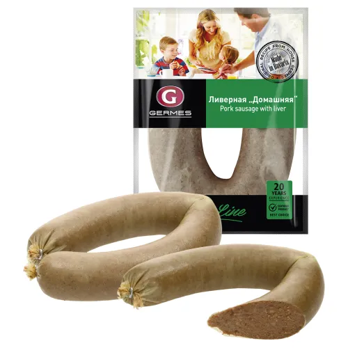 Leberwurst Livernaja Domaschnaja nach russischer Rezeptur, schnittfeste Kochwurst
