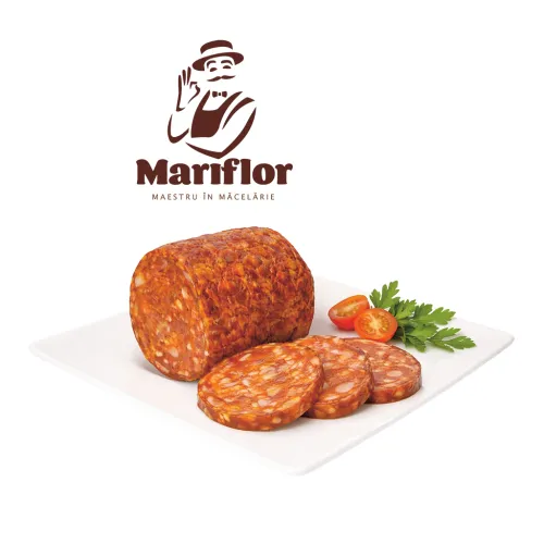 Mariflor-Salam chorizo Сырокопченая колбаса с салом, грубого помола, пикантная