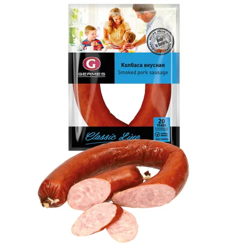 Brühwurst Kolbasa Wkusnaja nach Krakauer Art geräuchert