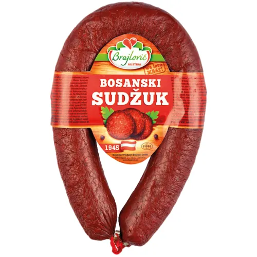 Kопченая колбаса из говядины Суджук, по-боснийской рецептуре