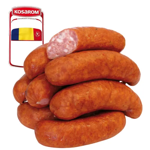 Carnatii vanatorului Grobe Brühwurst aus Schweinefleisch, geräuchert, mit Schweinekollagen und Fleischaroma
