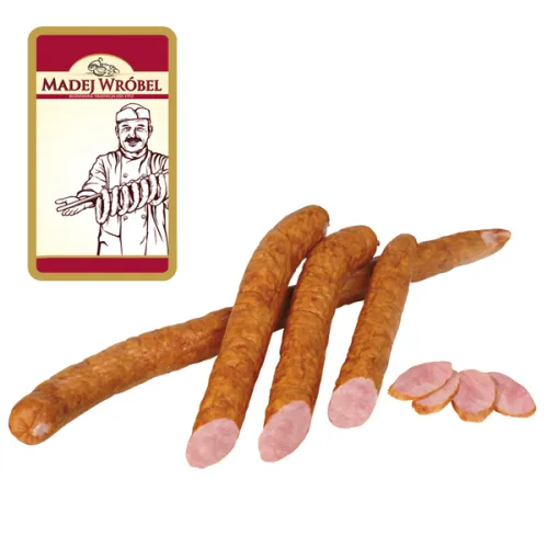 Brühwurst, grob zerkleinert, geräuchert Kielbasa glogowska z szynki