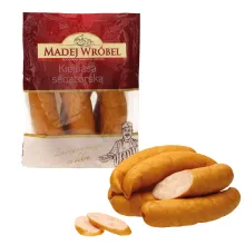 Geräucherte Brühwurst mit Hähnchen- und .. Geräucherte Brühwurst mit Hähnchen- und ..