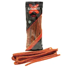 Geräucherte Brühwurst mit Chili-Geschmac.. Geräucherte Brühwurst mit Chili-Geschmac..