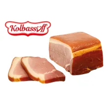 Schinkenspeck mit Schwarte, geräuchert u.. Schinkenspeck mit Schwarte, geräuchert u..