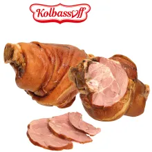 Hintere Schweinshaxe, gepökelt, gekocht .. Hintere Schweinshaxe, gepökelt, gekocht ..