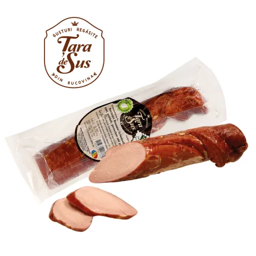 Muschiulet Montana-Schweinefleisch, gepökelt, gegart, geräuchert und gewürzt, am Stück.
