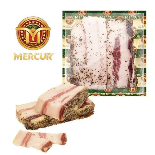 Сало от Меркур с перцем и чесноком