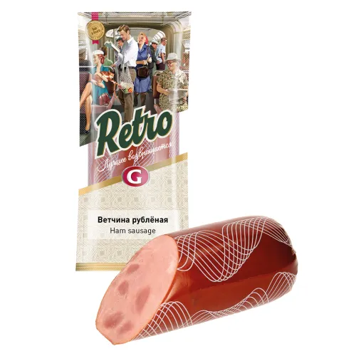 Brühwurst Wetschina Rublenaja RETRO nach Art einer Schinkenwurst