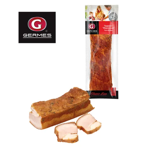 Schweinebauch Grudinka Firmennaja geräuchert und gewürzt