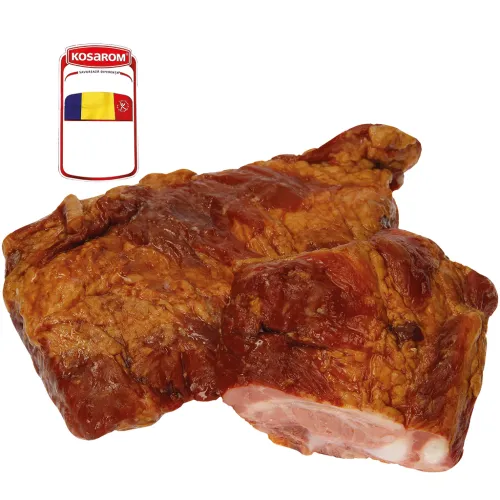 Coaste afumate Schweinerippchen, gebrüht und geräuchert, nach rumänischer Art, mit Schweinekollagen