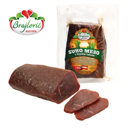 Rinderrauchfleisch Sucho meso mit Knoblauch