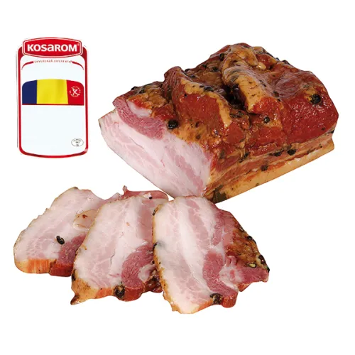 Piept de porc acasa - Schweinebauch, gebrüht, gepöklet und geräuchert, nach rumänischer Art