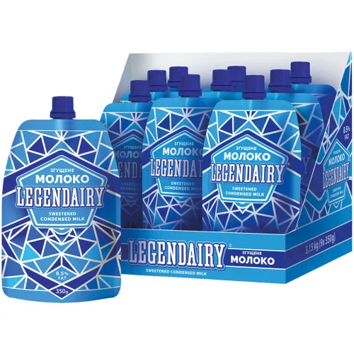 LEGENDAIRY Gezuckerte Kondensmilch, wärmebehandelt, 8,5% Fett, 20% fettfreie Milchtrockenmasse.