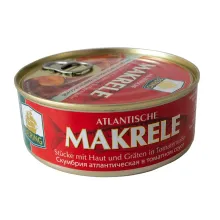Makrele - Stücke mit Haut und Gräten in .. Makrele - Stücke mit Haut und Gräten in ..