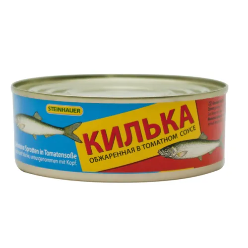 Килька обжаренная в томатном соусе