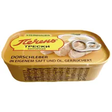 Dorschleber in eigenem Saft und Öl, gerä.. Dorschleber in eigenem Saft und Öl, gerä..