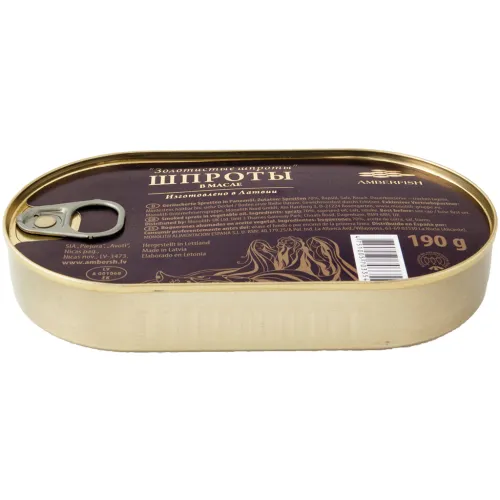 Geräucherte Sprotten in Pflanzenöl