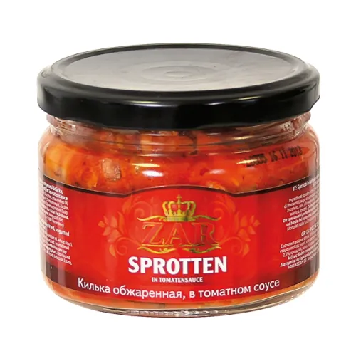 Sprotten gebraten in Tomatensoße