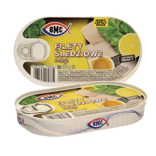 Кусочки филе сельди в масле