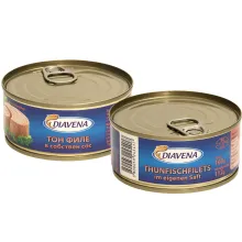 Thunfischfilets im eigenen Saft. Thunfischfilets im eigenen Saft.