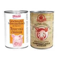 Geschmortes Schweinefleisch in Stücken Geschmortes Schweinefleisch in Stücken