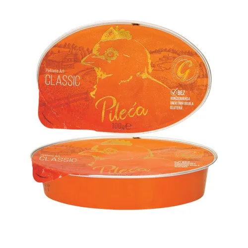 Pileca classic Паштет с куриным мясом с добавлением молочного и яичного белка. Стерилизованный.