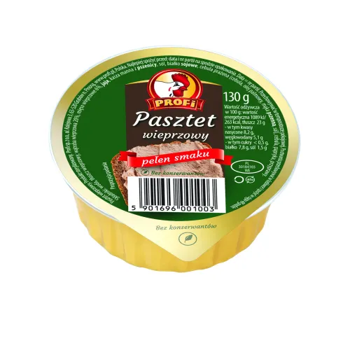 Polnischer Schweineleberbrotaufstrich. Mit Sojaeiweiss.