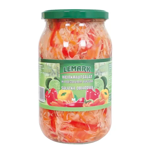 Weißkrautsalat in Essigsaurem Aufguss Salatka obiadowa