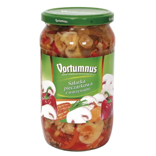 Champignonsalat Salatka pieczarkowa z warzywami
