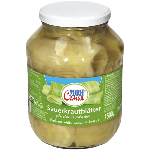MOJA SEMJA Sauerkrautblätter für Kohlrouladen