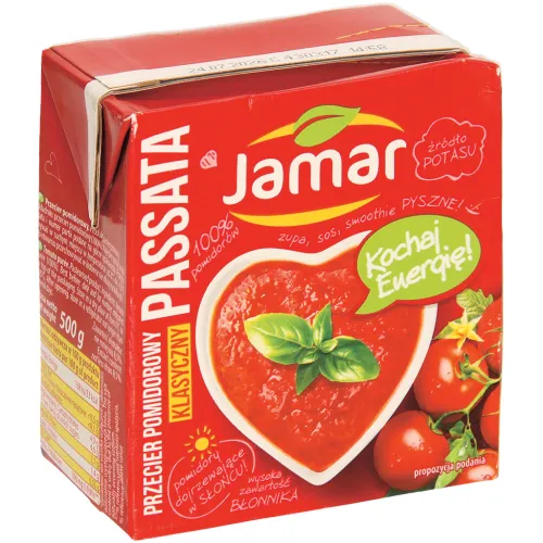 Przecier pomidorowy - Tomaten, passiert. Pasteurisiert.