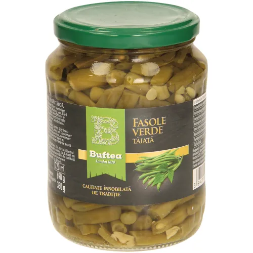 Fasole verde pastai taiata-Buftea Grüne Brechbohnen, fein. Sterilisiert.