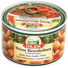 Weiße Riesenbohnen in Tomatensauce