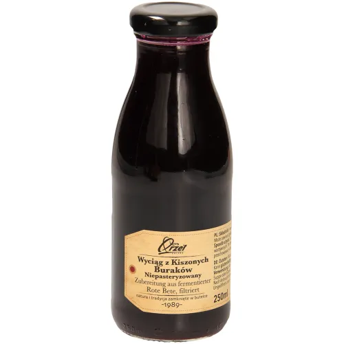 Zubereitung aus fermentierter Rote Bete, filtriert.