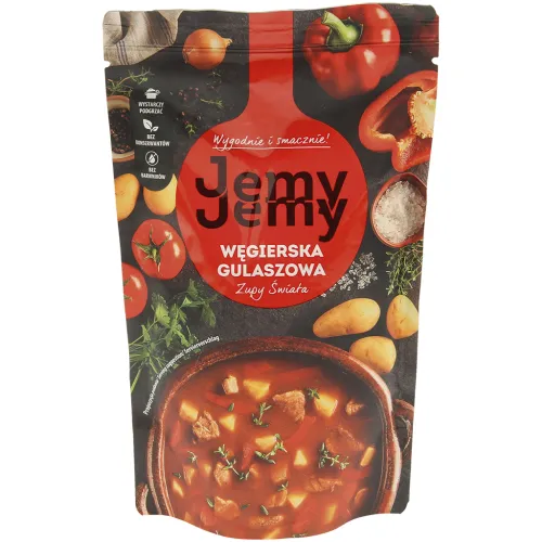 Gulaszowa Gulaschsuppe ungarischer Art mit Gemüse und Schweinefleisch. Sterilisiert.