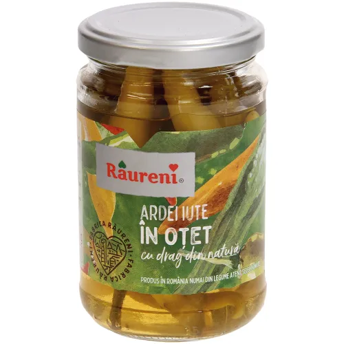 Ardei iute in otet-Eingelegte scharfe Peperoni. Pasteurisiert.