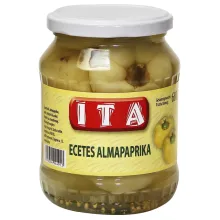 Eingelegter gelber Apfelpaprika, ganz Eingelegter gelber Apfelpaprika, ganz