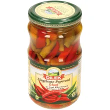 Eingelegte Peperoni, scharf Eingelegte Peperoni, scharf