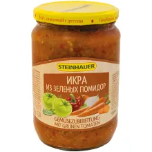 Gemüsezubereitung mit grünen Tomaten