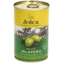 Gefüllte grüne Oliven Jalapeno-Chilischo..